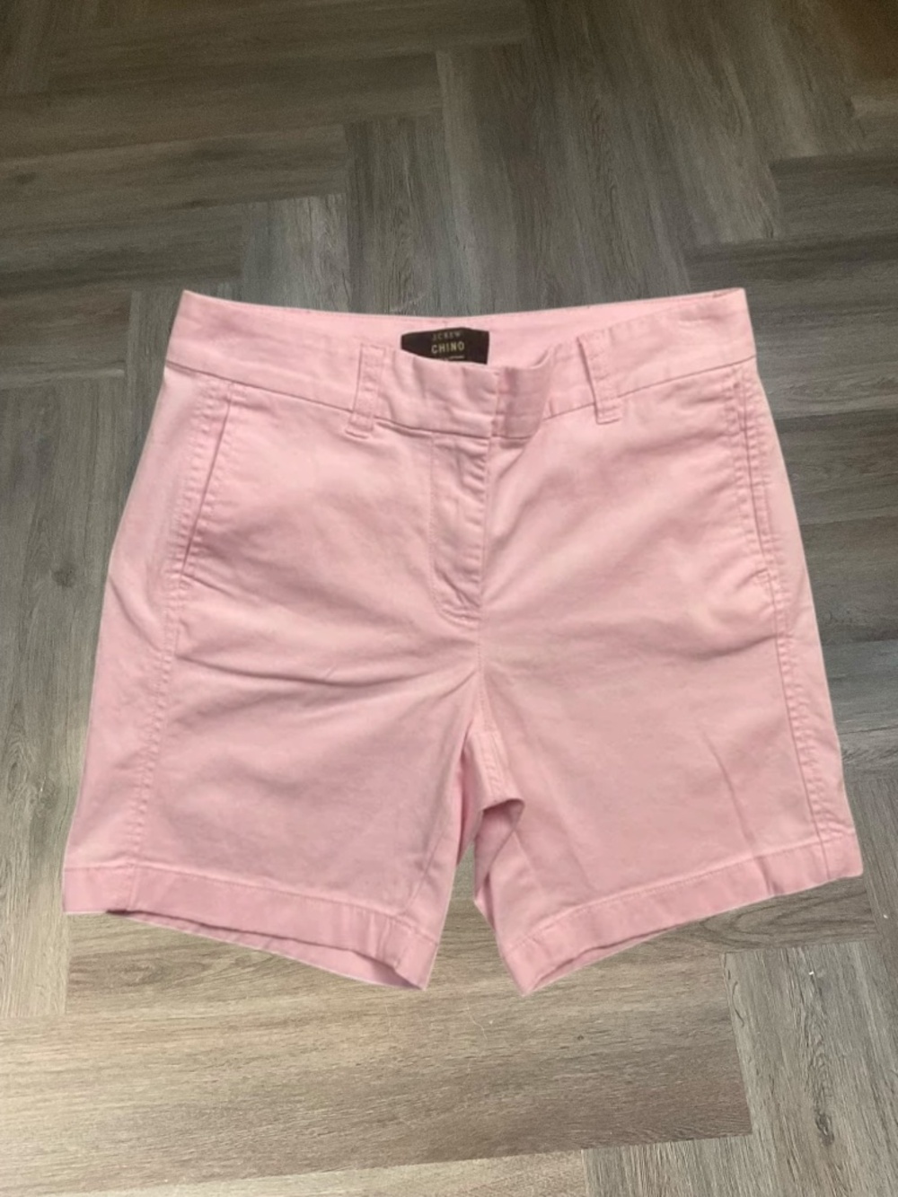 J.Crew Shorts Womens 0 Pink Chino Mid Rise 6.5" Inseam Classic Preppy Cotton